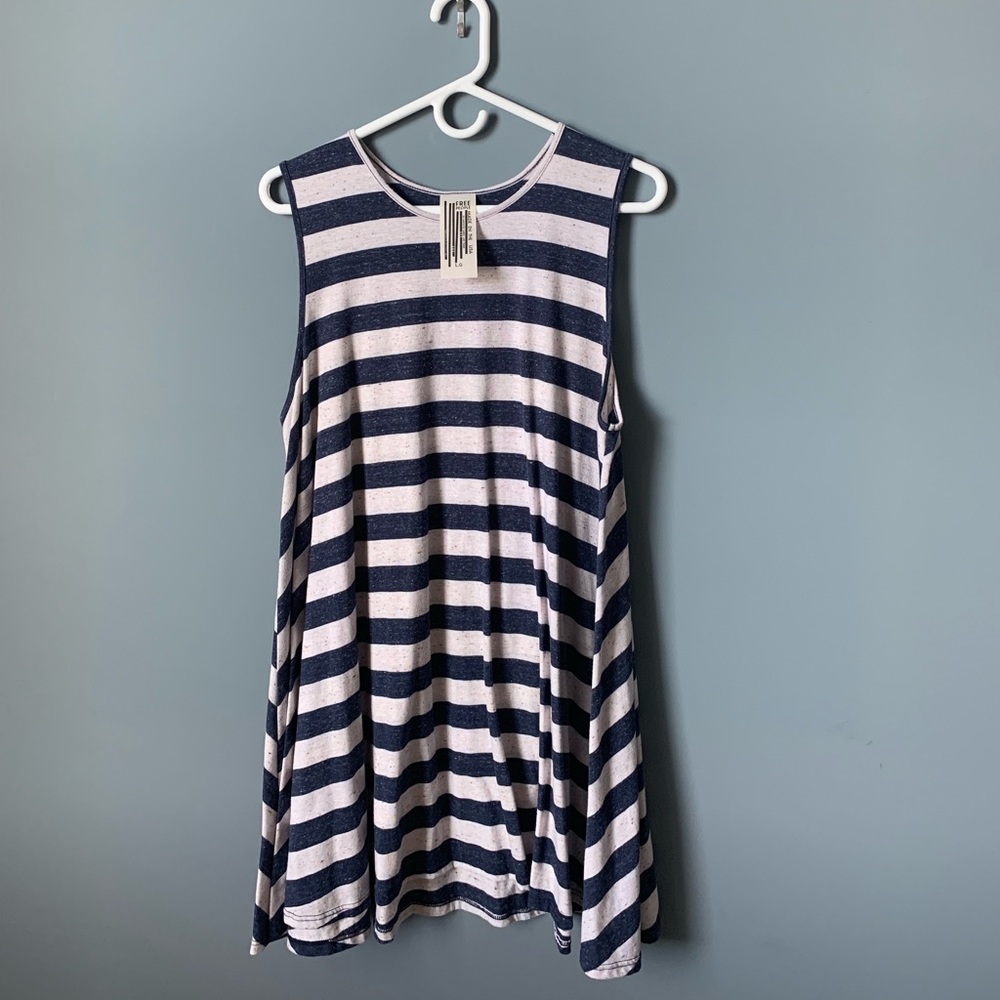 Free People Striped Tank Top Dress